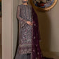 Abeer - 3 Piece Embroidered Chiffon Dress