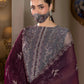 Abeer - 3 Piece Embroidered Chiffon Dress