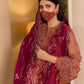 Gulrukh - 3 Piece Embroidered Chiffon Dress