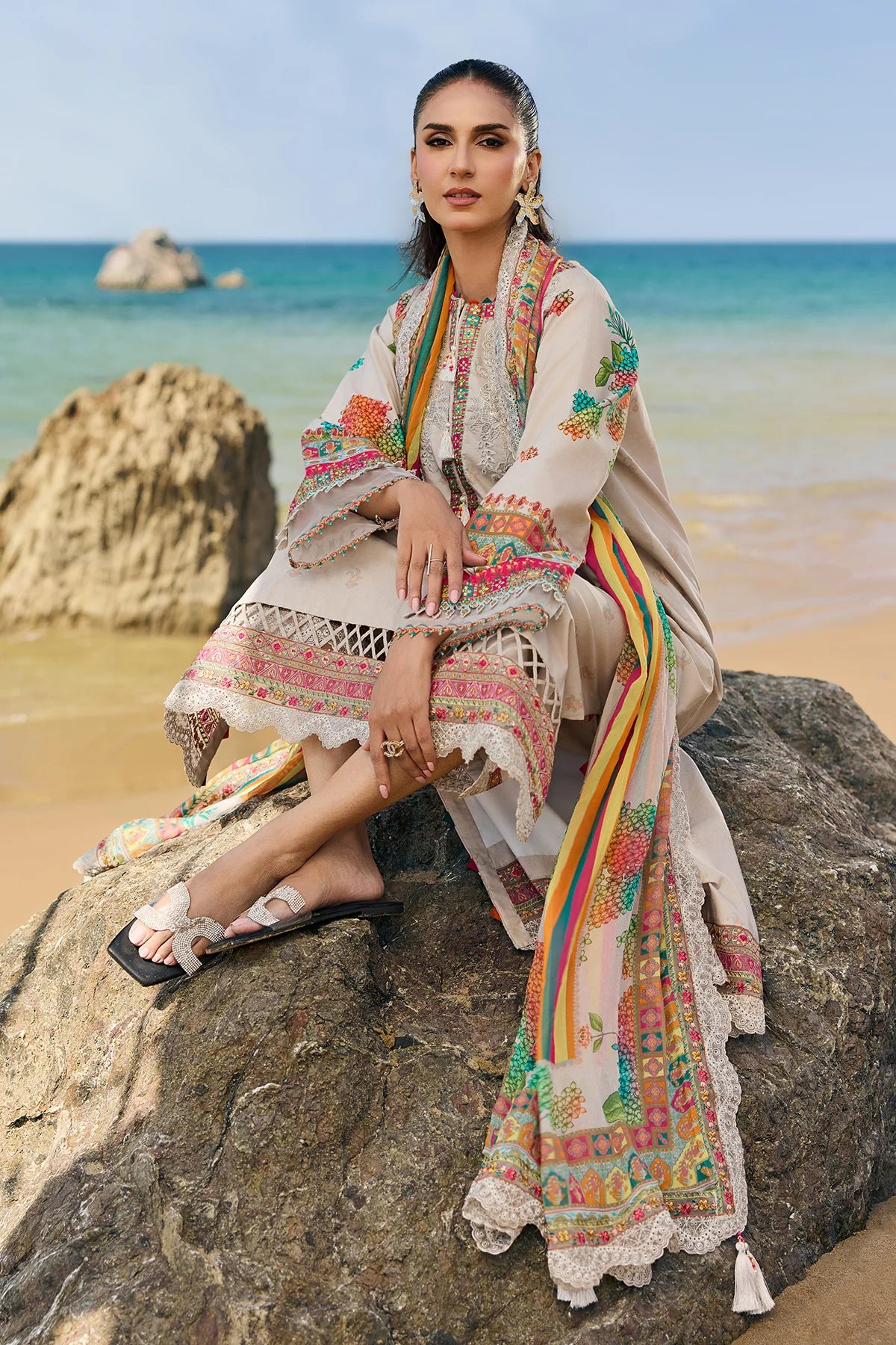 3-PC Unstitched Embroidered Lawn Collection CSN6-10