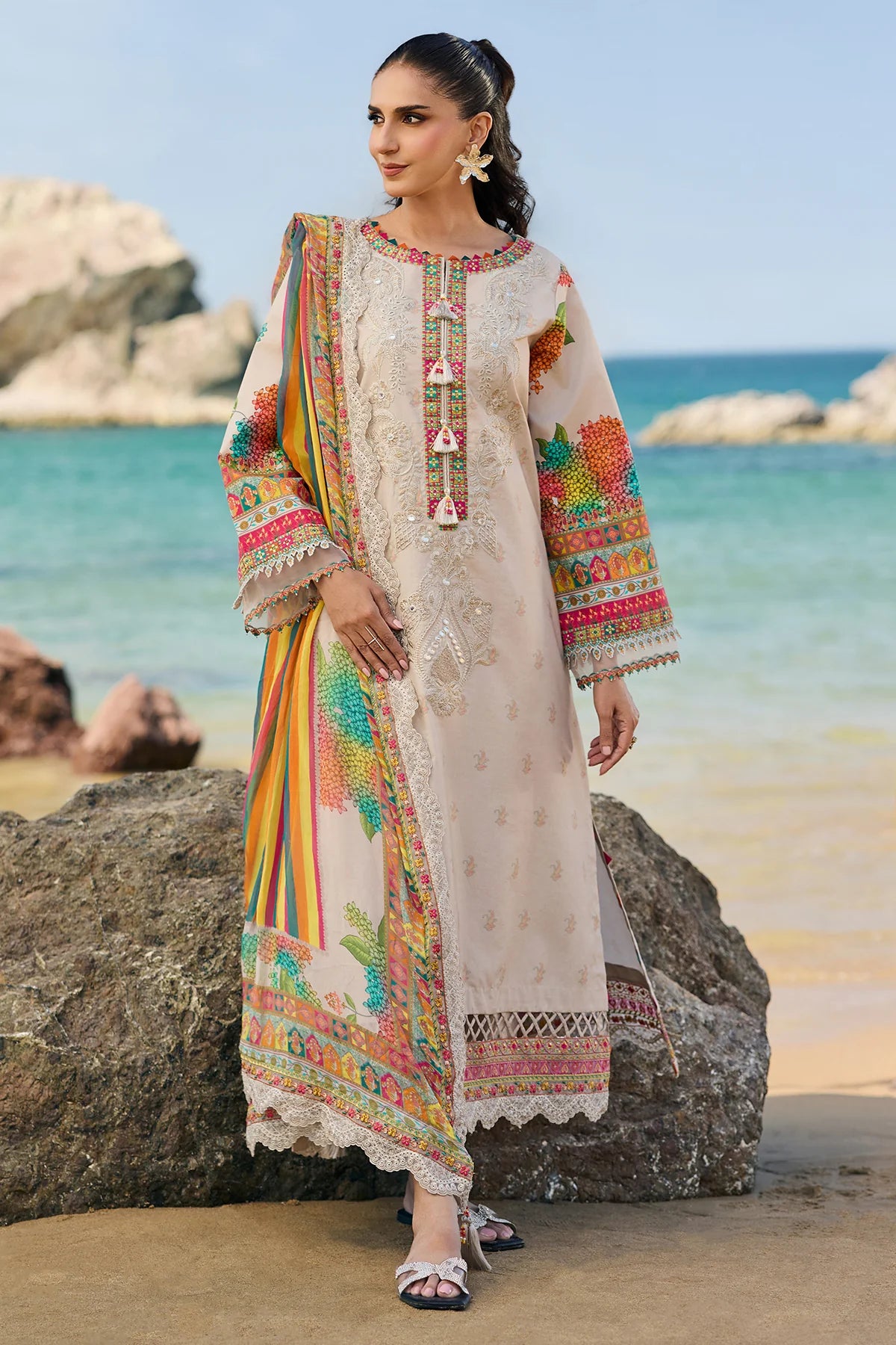 3-PC Unstitched Embroidered Lawn Collection CSN6-10