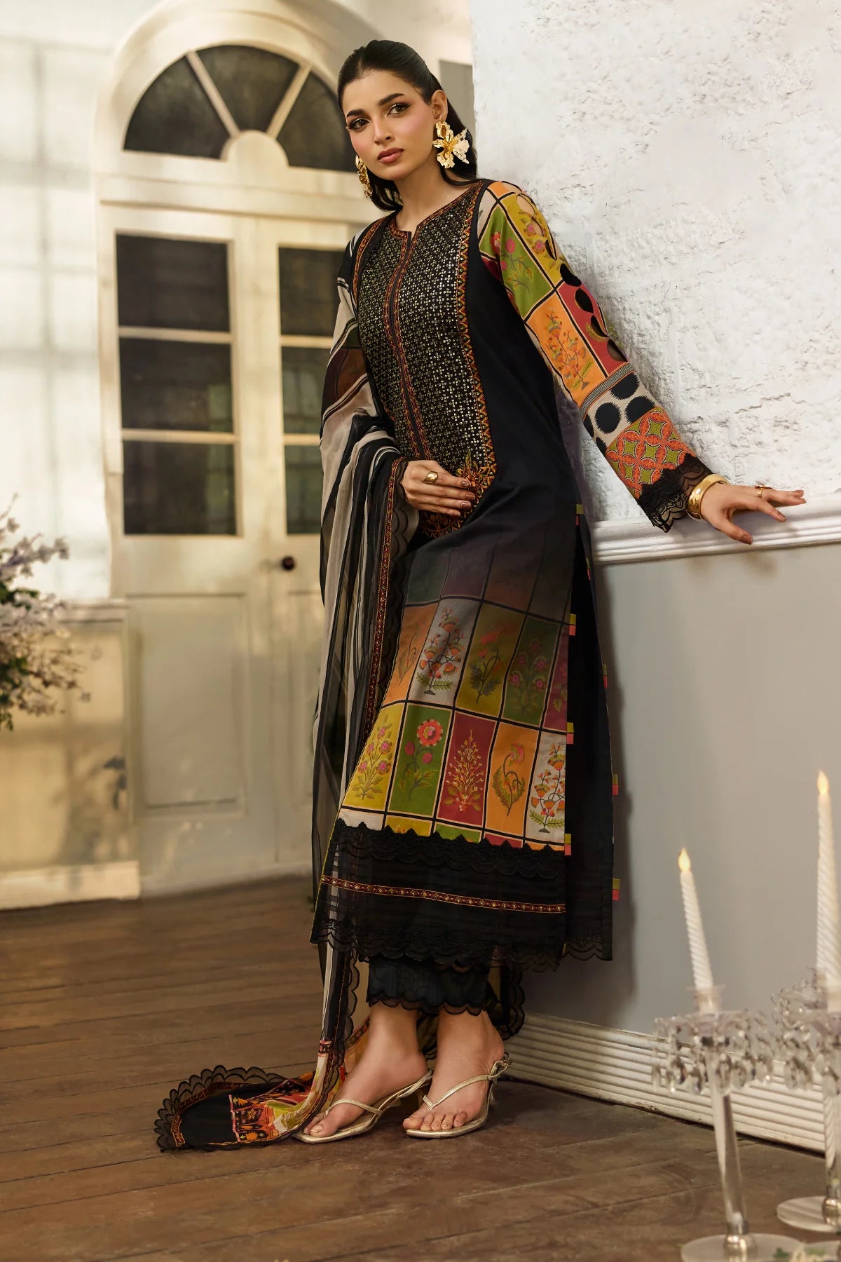 3-PC Unstitched Embroidered Lawn Collection CSN6-17