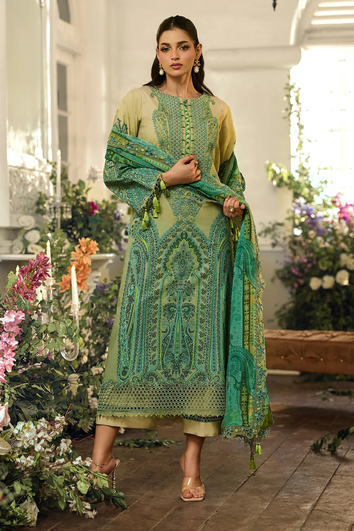 3-PC Unstitched Embroidered Lawn Collection CSN6-18