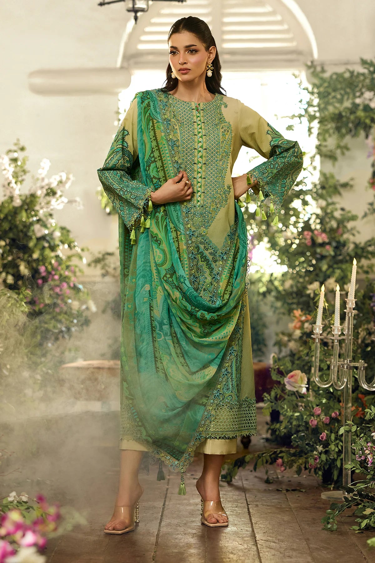 3-PC Unstitched Embroidered Lawn Collection CSN6-18