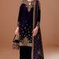 Embroidered Velvet Formal CVF D-08