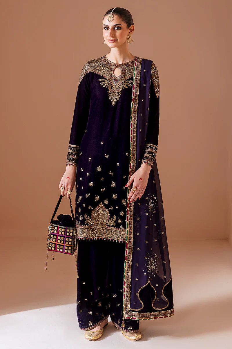 Embroidered Velvet Formal CVF D-08