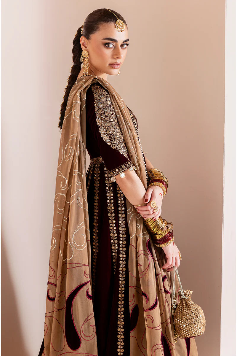 Embroidered Velvet Formal CVF D-12