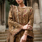 3 Piece Unstitched Embroidered Raw Silk Suit