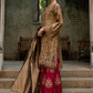 3 Piece Unstitched Embroidered Raw Silk Suit