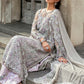 3 Piece Unstitched Embroidered Net Suit