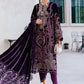 3 Piece Unstitched Embroidered Velvet Suit
