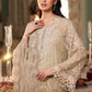 3 Piece Unstitched Embroidered Chiffon Suit
