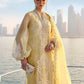3 Piece Unstitched Embroidered Organza Suit