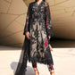 3 Piece Unstitched Embroidered Net Suit