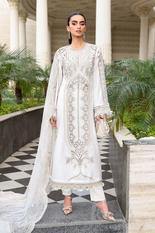 3 Piece Unstitched Embroidered Jacquard Lawn Suit | EL-26-01