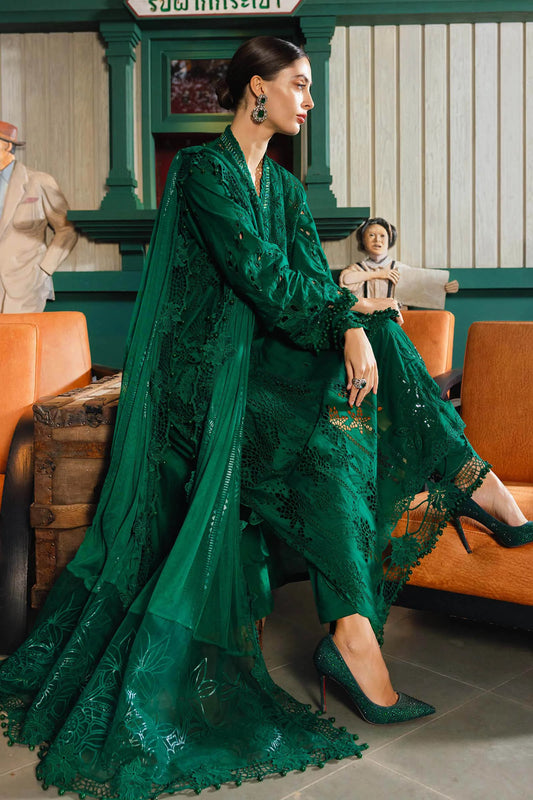 3 Piece Unstitched Embroidered Lawn Suit | EL-26-04