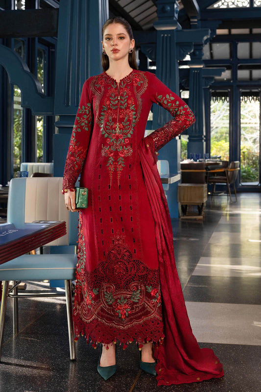 3 Piece Unstitched Embroidered Jacquard Lawn Suit | EL-26-05