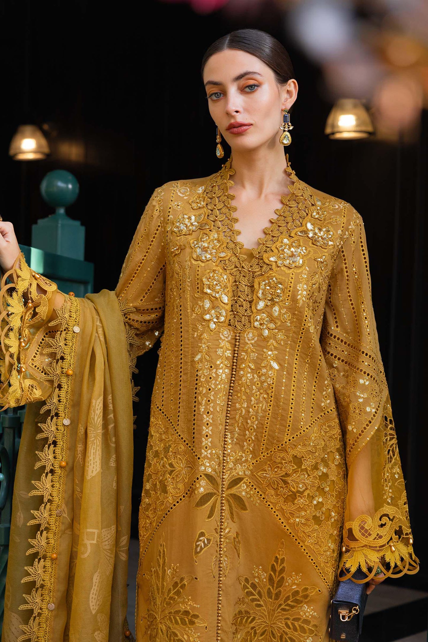 3 Piece Unstitched Embroidered Lawn Suit | EL-26-07