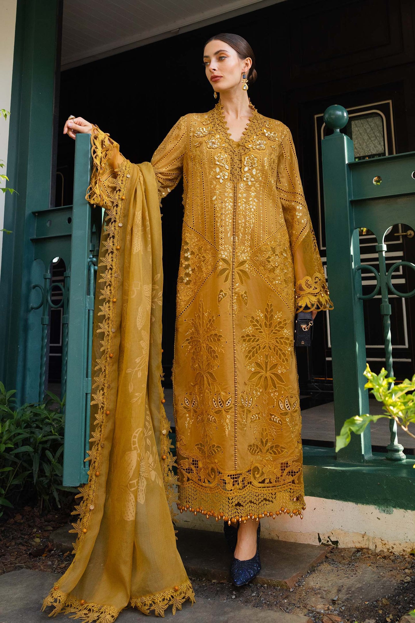 3 Piece Unstitched Embroidered Lawn Suit | EL-26-07