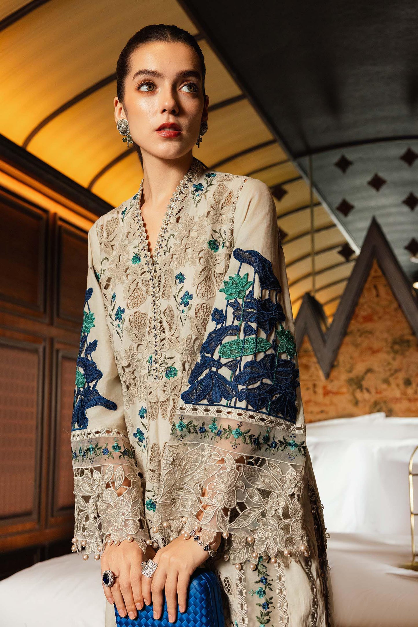 3 Piece Unstitched Embroidered Lawn Suit | EL-26-08