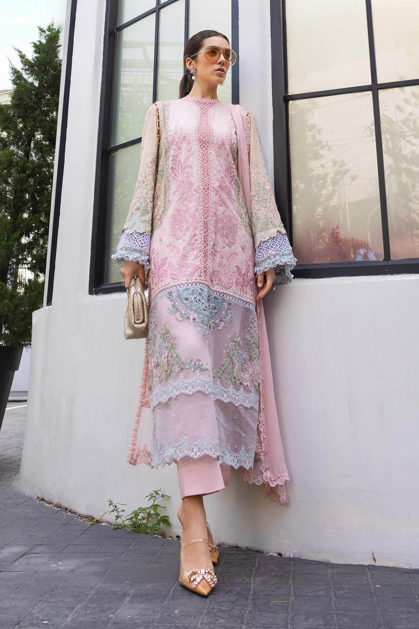 3 Piece Unstitched Embroidered Lawn Suit | EL-26-09