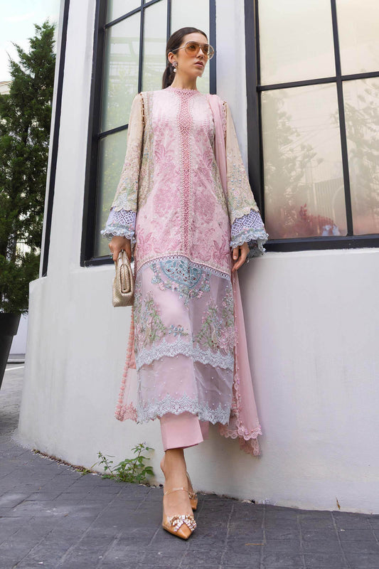 3 Piece Unstitched Embroidered Lawn Suit | EL-26-09
