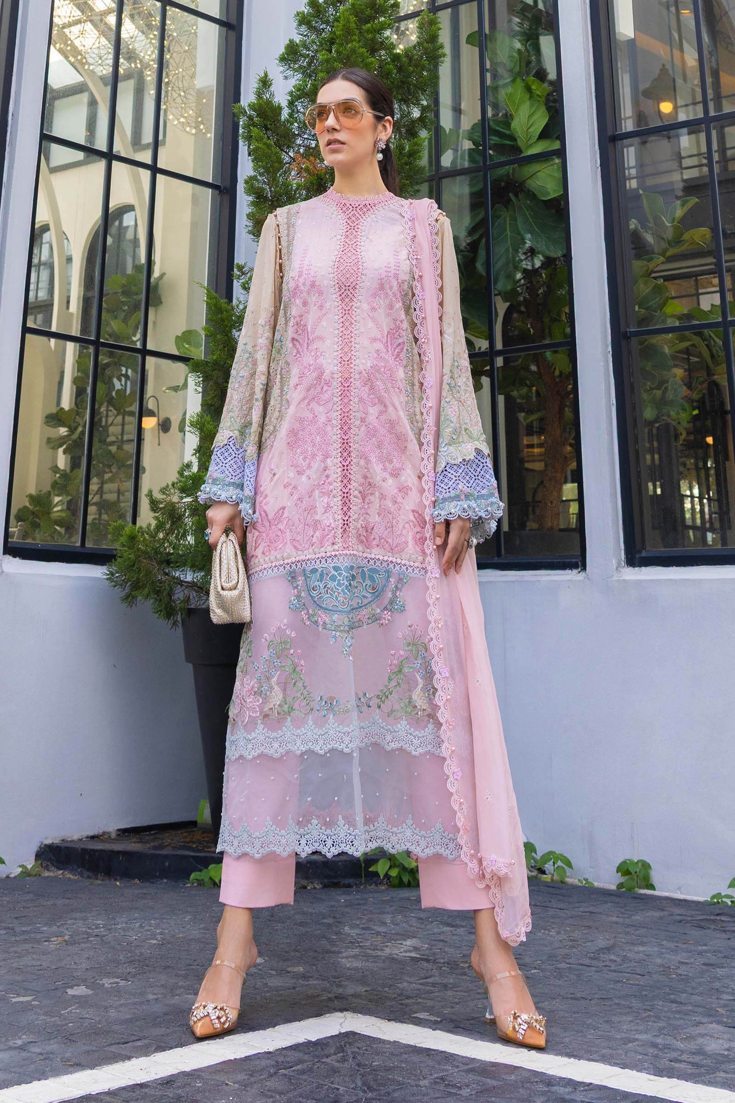 3 Piece Unstitched Embroidered Lawn Suit | EL-26-09