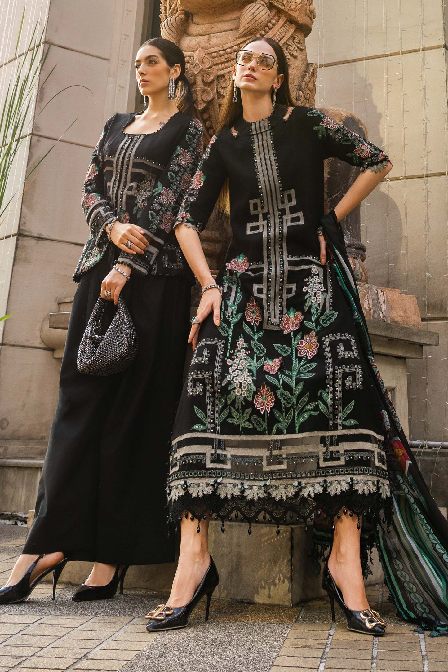 3 Piece Unstitched Embroidered Jacquard Lawn Suit | EL-26-11