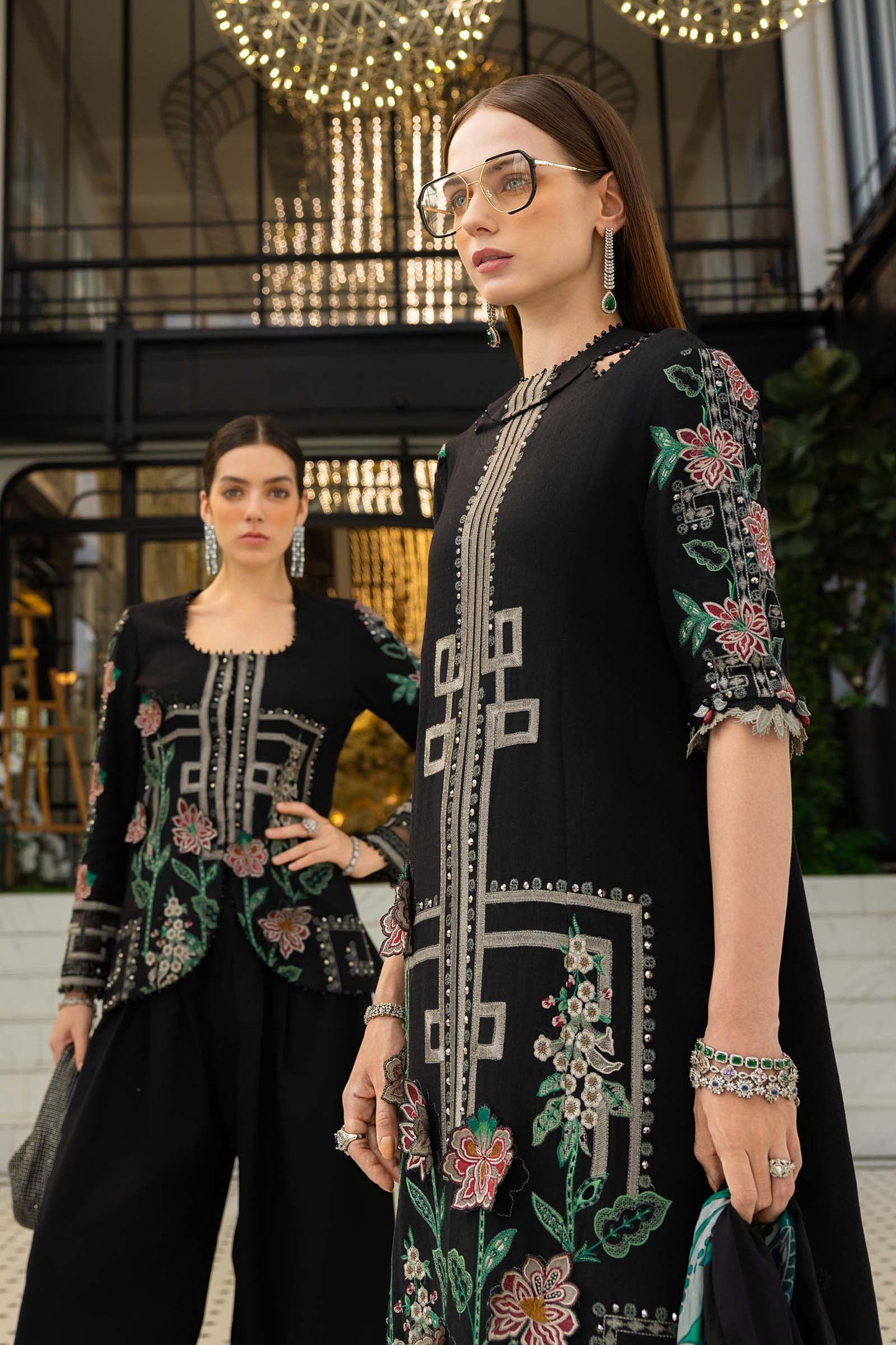 3 Piece Unstitched Embroidered Jacquard Lawn Suit | EL-26-11