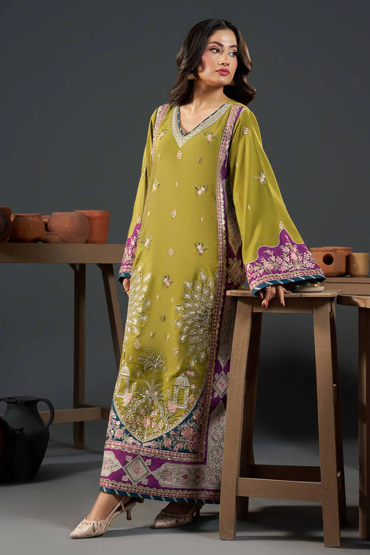 2 PIECE EMBROIDERED KHADAR KAFTAN EMB-581 B