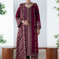3 Piece Embroidered Khaddar Malalai - FSU5670