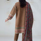 3 Piece Embroidered Khaddar Ghuncha - FSU5674