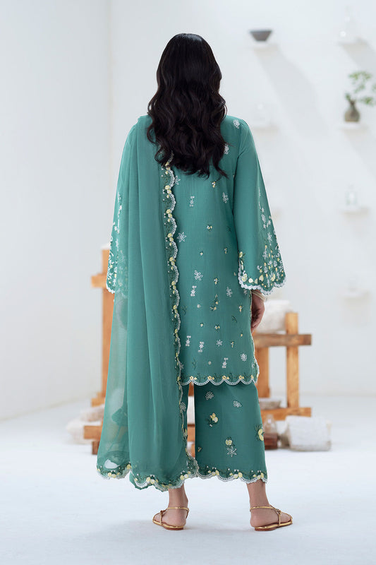 3 Piece Embroidered Khaddar Tabana - FSU5676