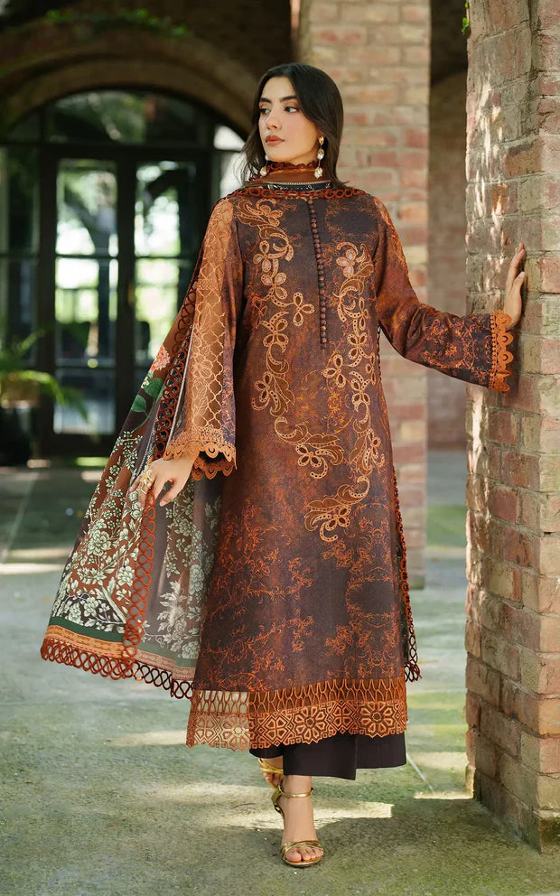 Forest Calm | 3pcs Embroidered Unstitched Winter