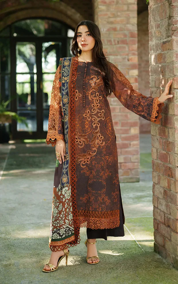 Forest Calm | 3pcs Embroidered Unstitched Winter