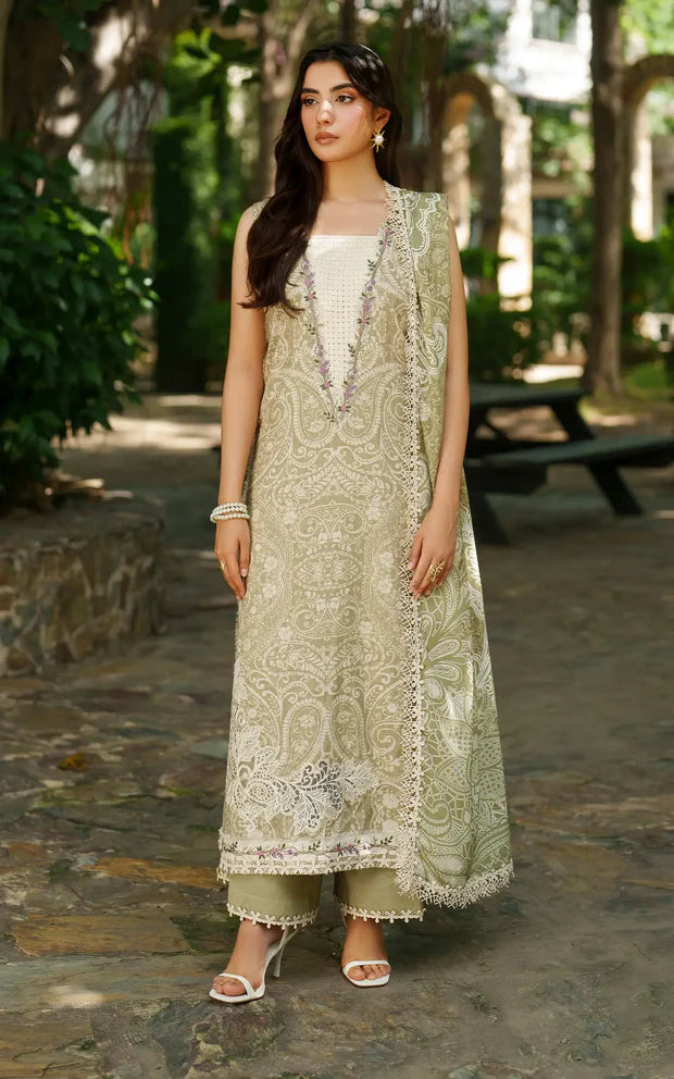 Frozen Dew | 3pcs Embroidered Unstitched Winter
