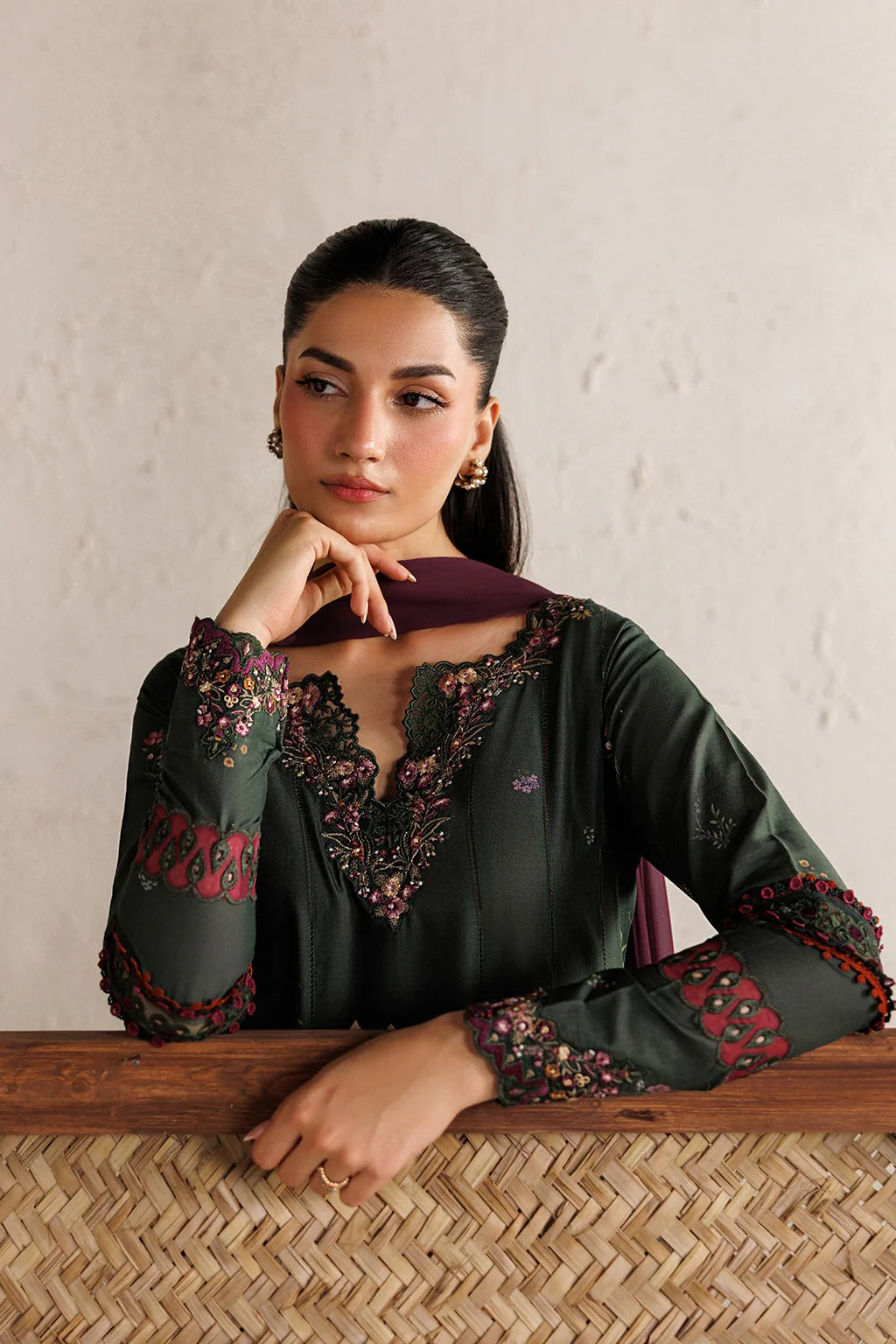 IBE-03 Embroidered Lawn
