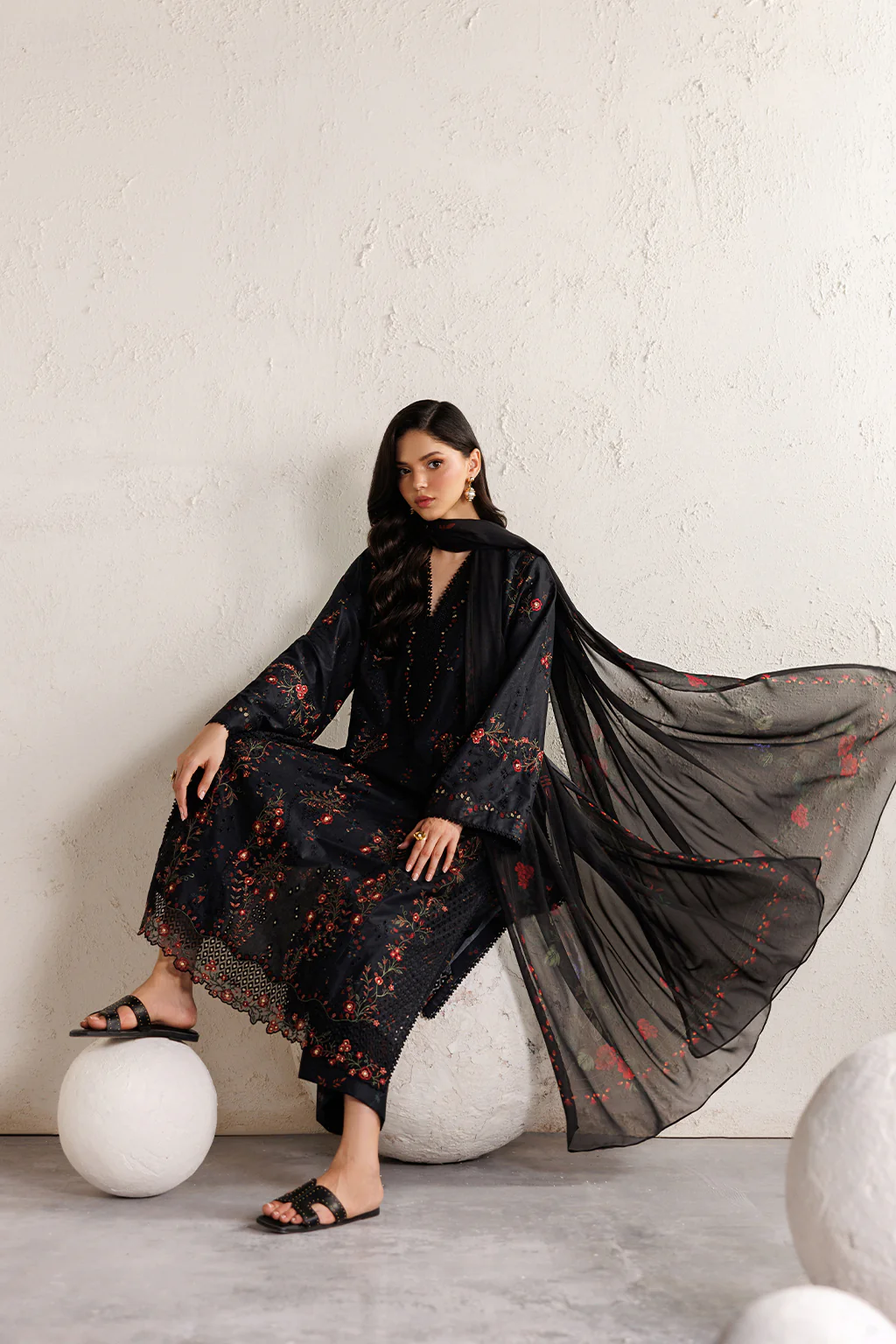 IBE-11 Embroidered Lawn