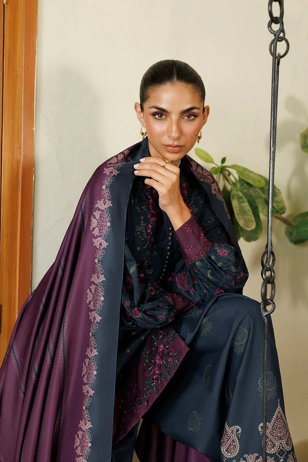 IPF-26 Embroidered Printed Viscose Linen