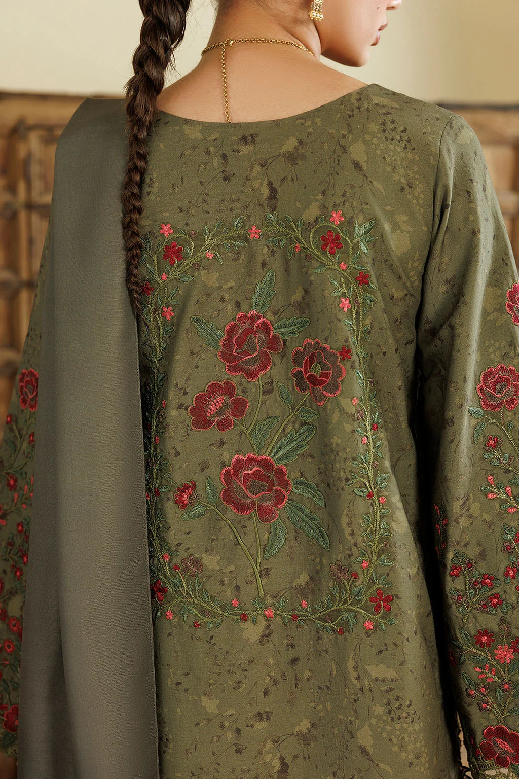 IPF-27 Embroidered Printed Viscose Linen