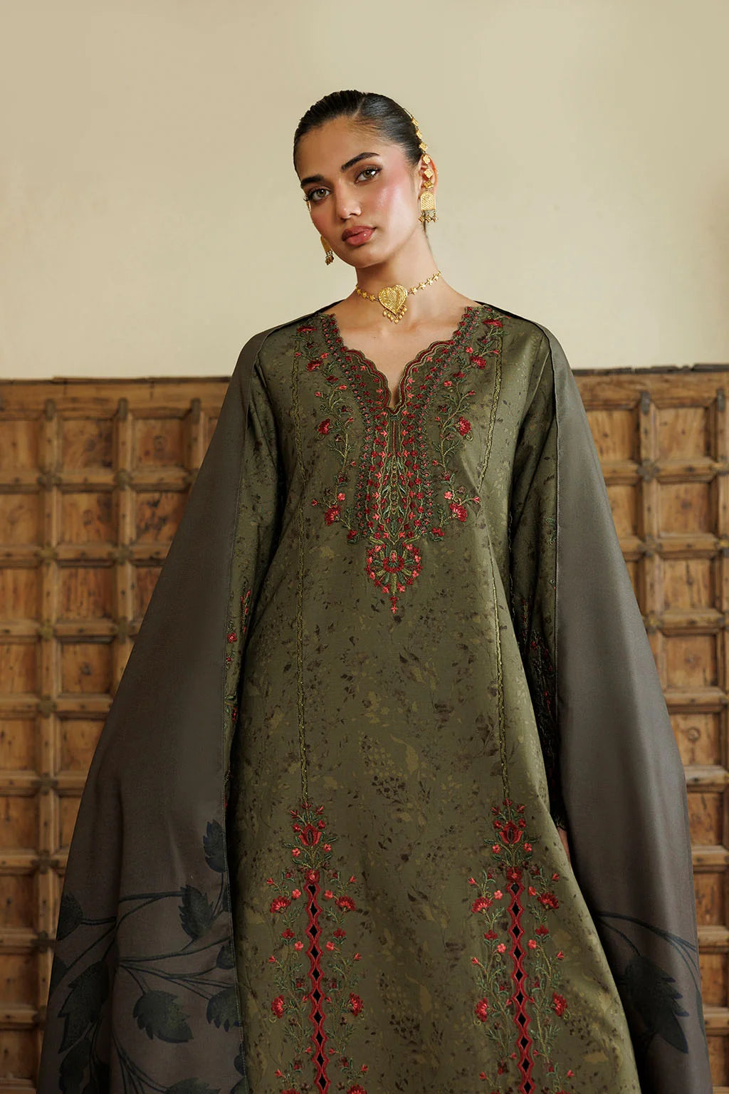 IPF-27 Embroidered Printed Viscose Linen