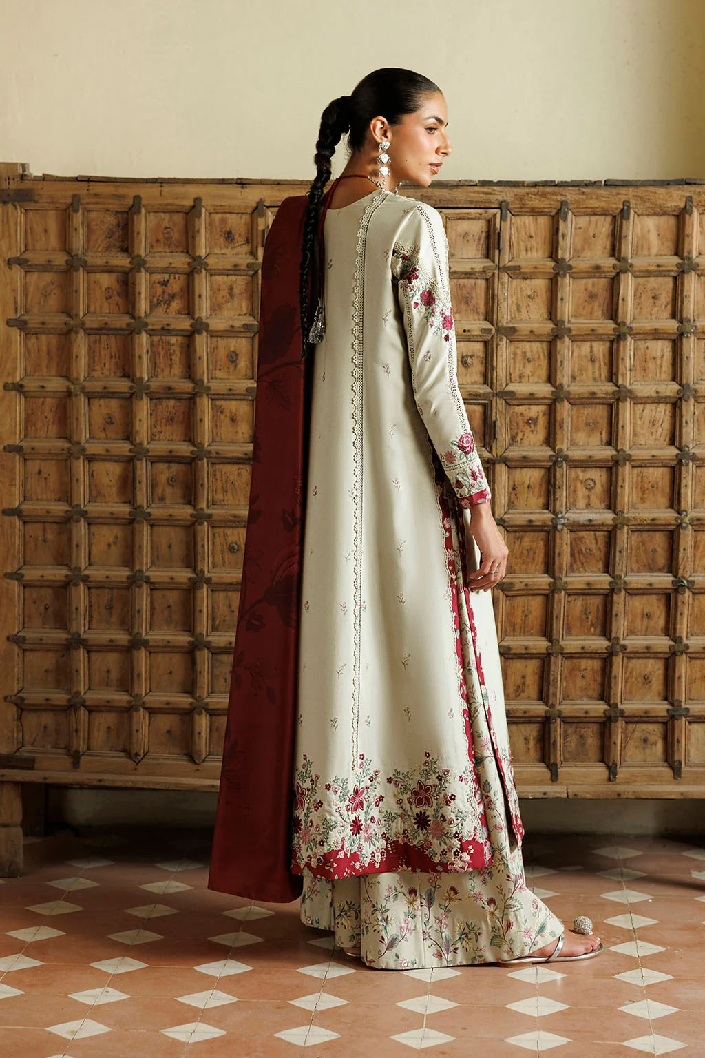 IPF-28 Embroidered Printed Viscose Linen