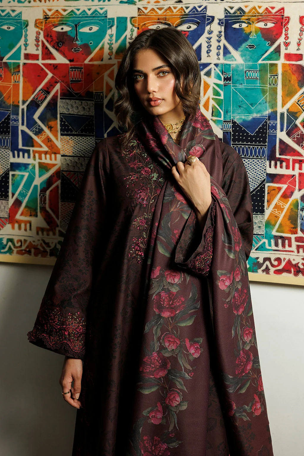 IPF-29 Embroidered Printed Viscose Linen