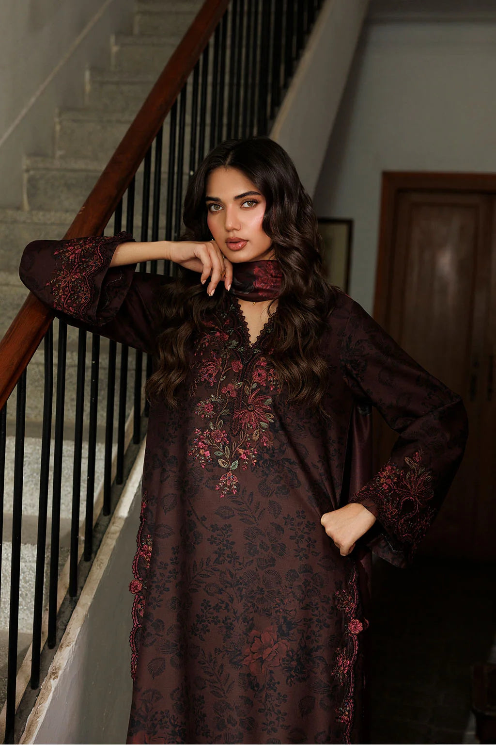 IPF-29 Embroidered Printed Viscose Linen