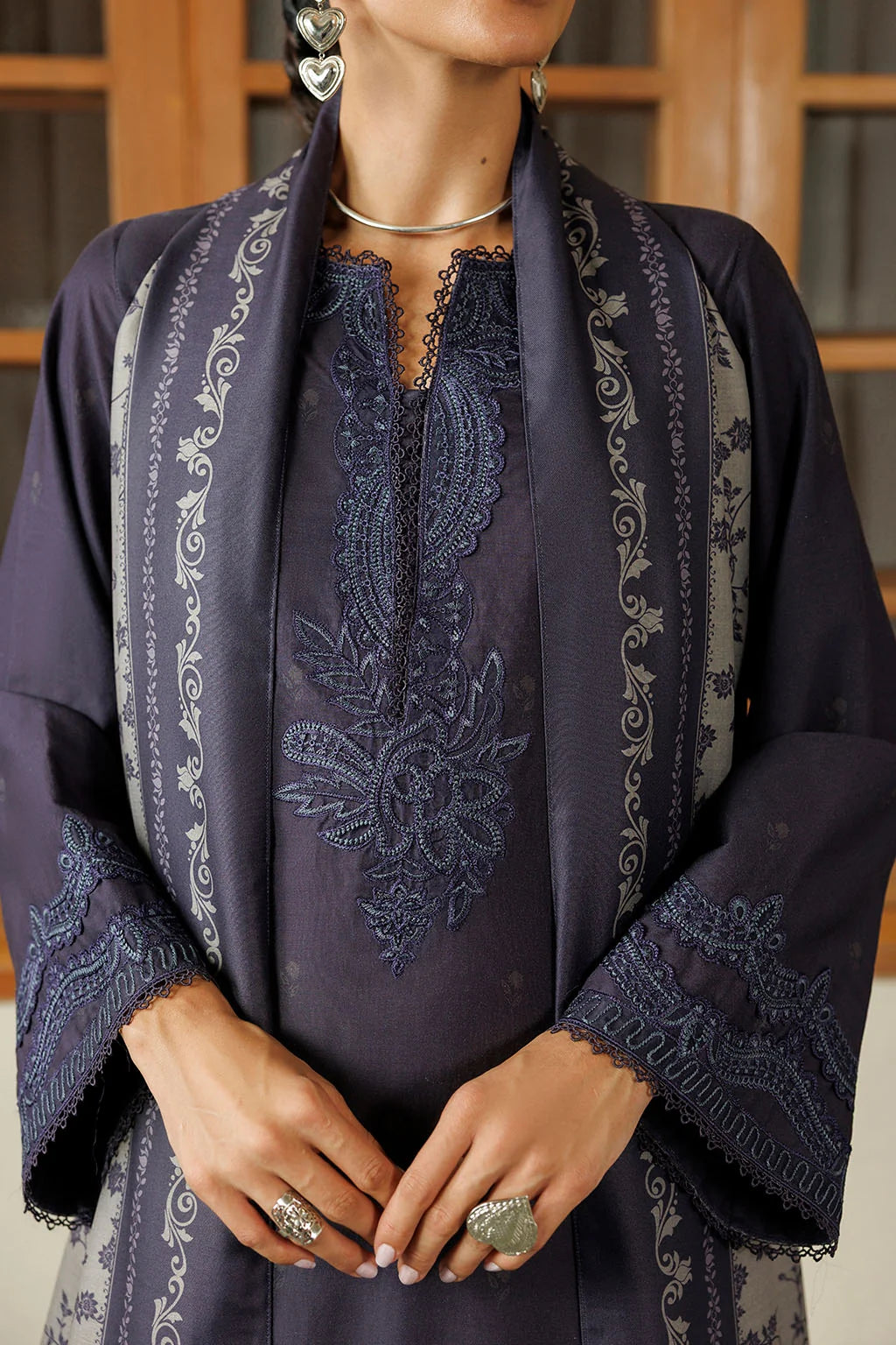 IPF-30 Embroidered Printed Viscose Linen