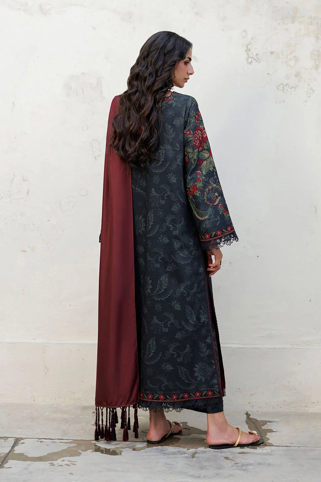 IPF-31 Embroidered Printed Viscose Linen