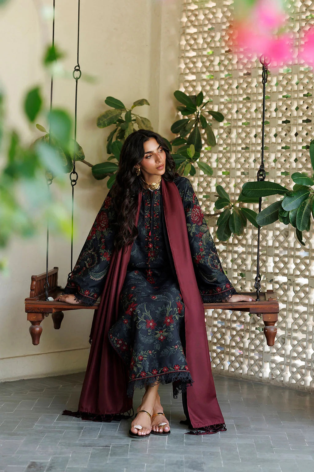 IPF-31 Embroidered Printed Viscose Linen