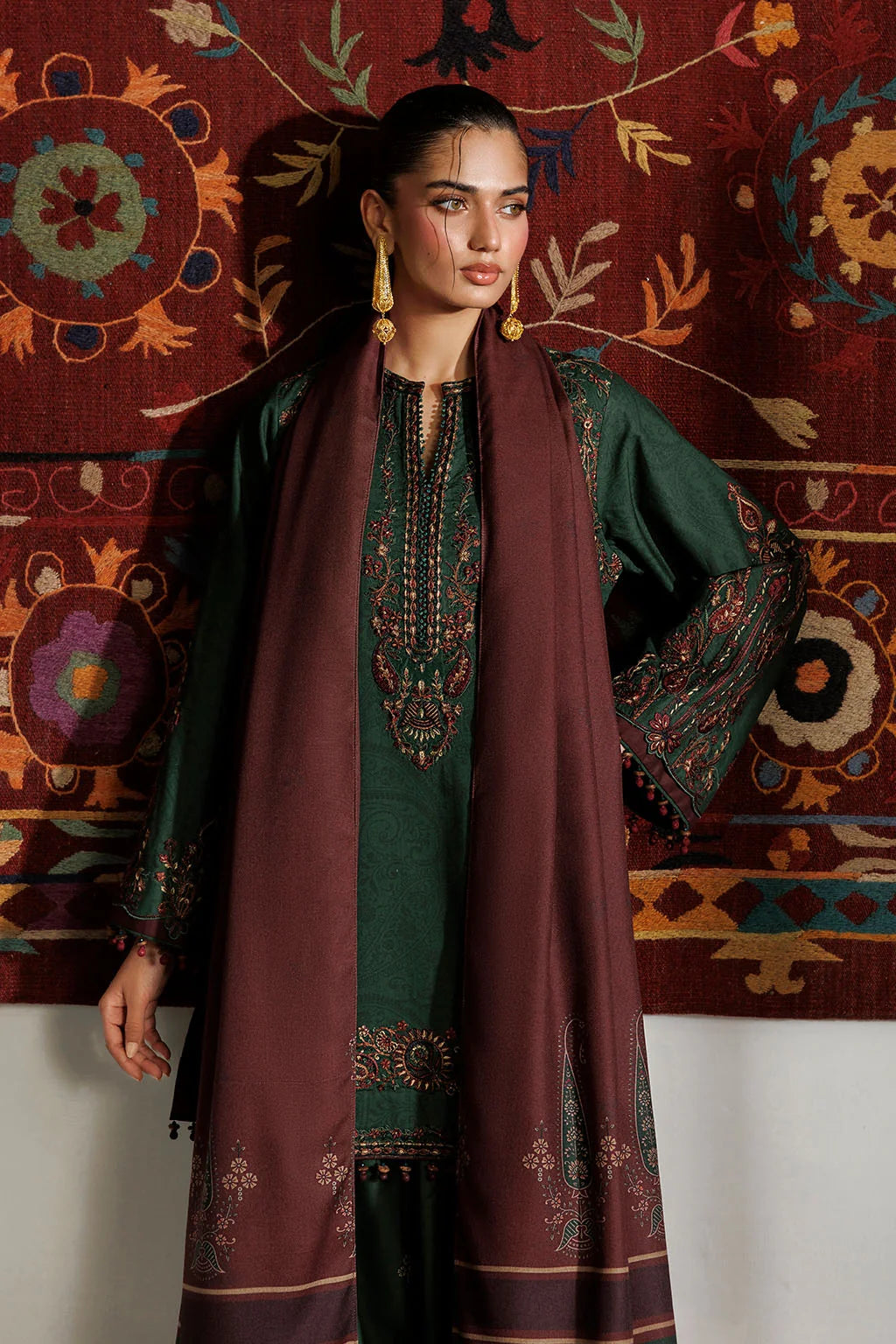 IPF-32 Embroidered Printed Viscose Linen