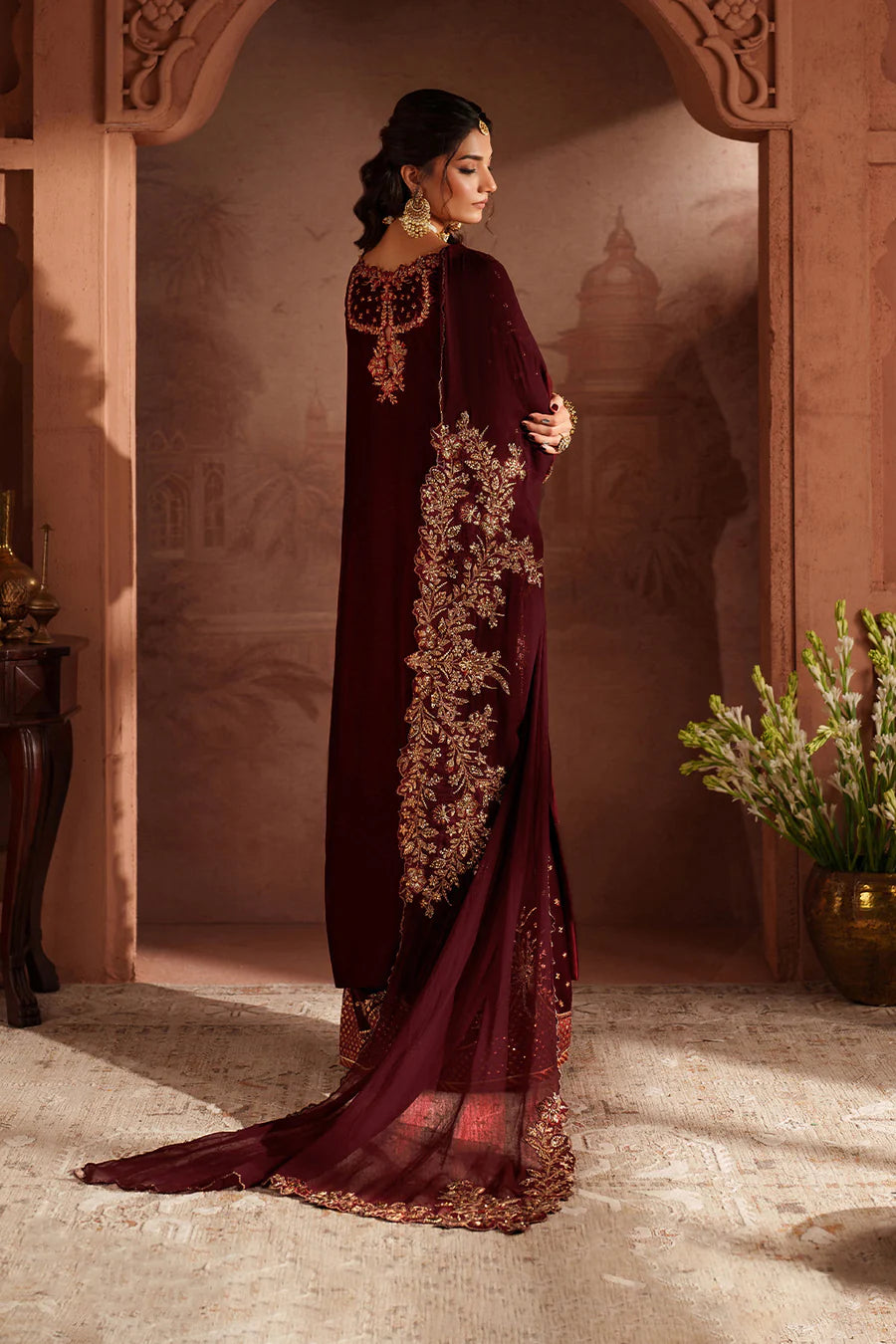 IV-55 Embroidered Velvet