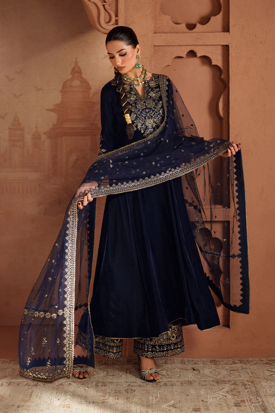 IV-66 Embroidered Velvet